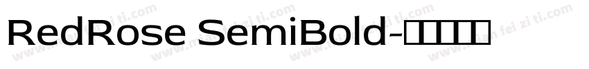 RedRose SemiBold字体转换